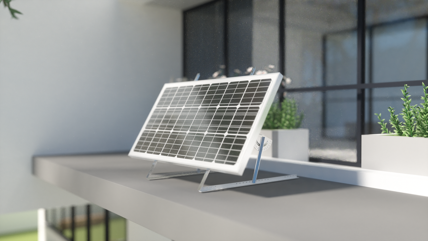 m4solar M05 41 Zoll 104cm Solarmodul ALU Solarmodul Halterung,Photovoltaik Aufständerung Balkonkraftwerk Halterung Solarpanel Befestigung für Flachdach, Wand, Boot, Wohnmobil