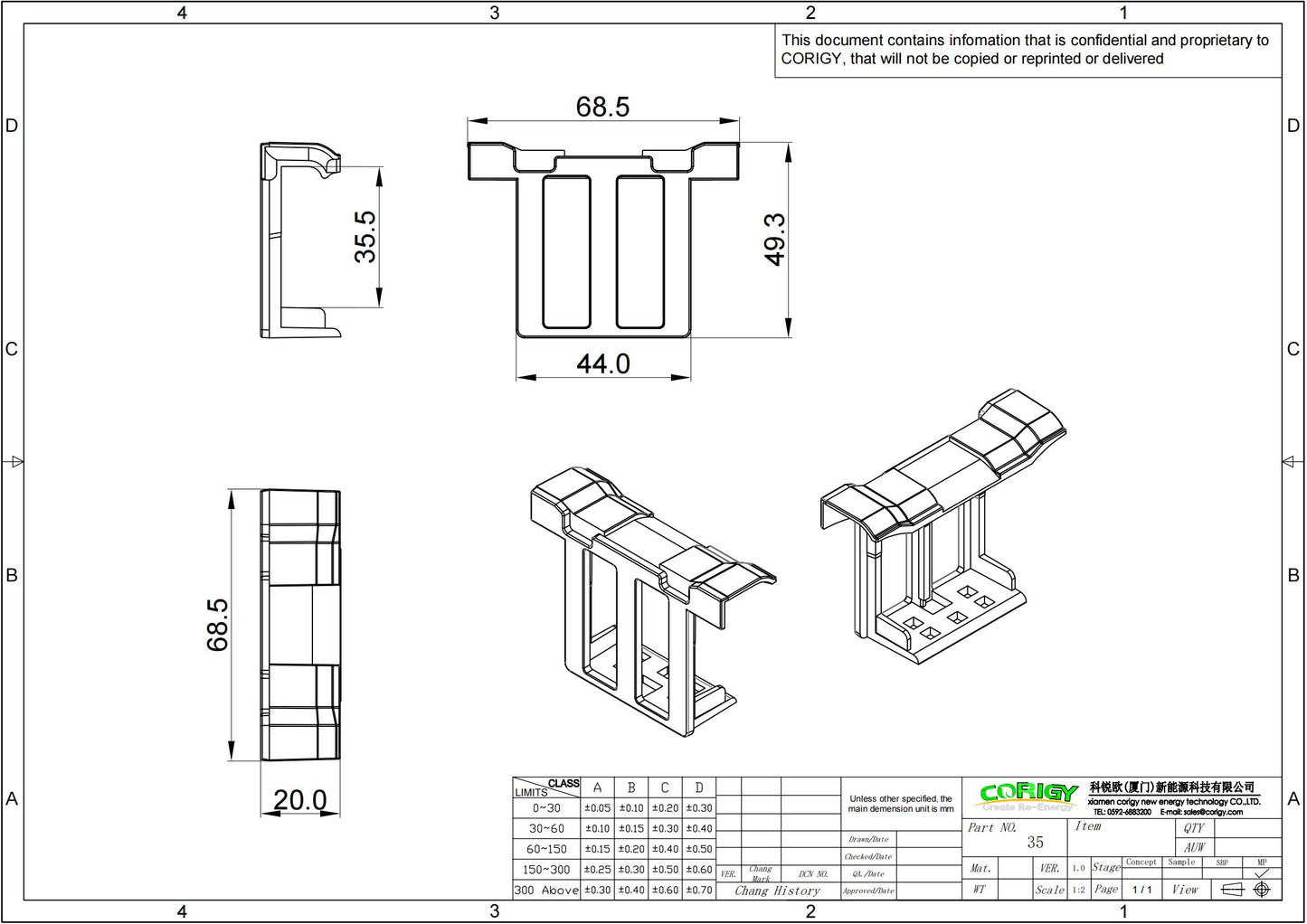 30 Pcs Wasserablauf-Clip für Solarmodul Mps02