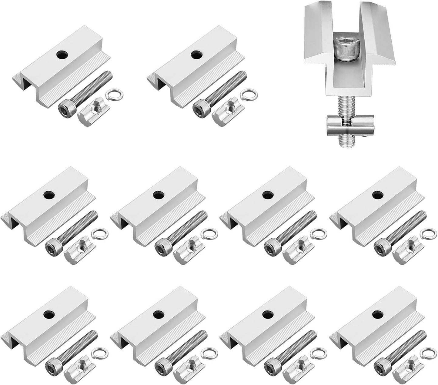 10pcs Photovoltaik-Solarmodul-Mittelklemmen Mzy13