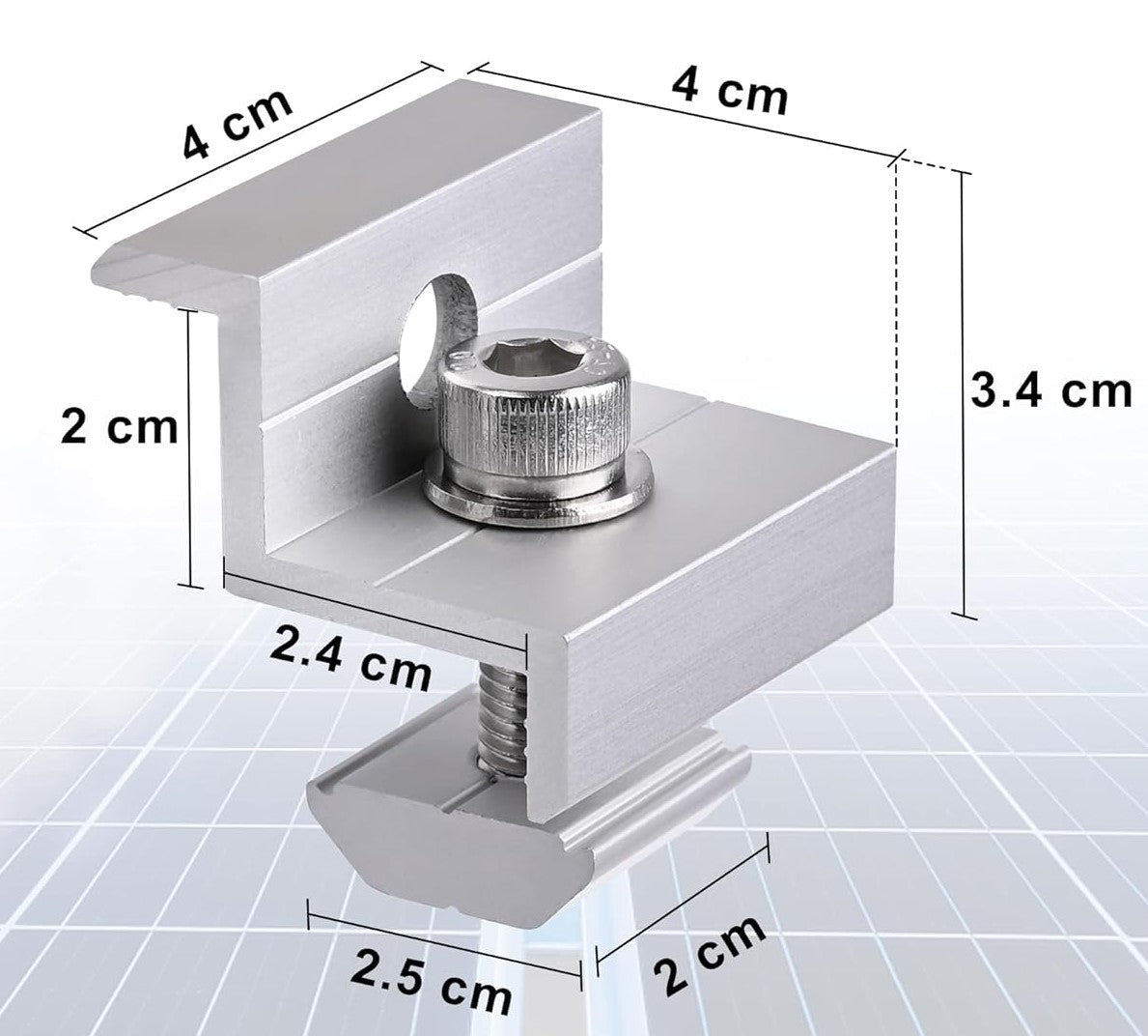 8 pcs Photovoltaik Solarmodul Endklemmensatz 30mm 35mm in einem Mby10